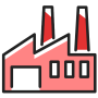 picto usine rouge